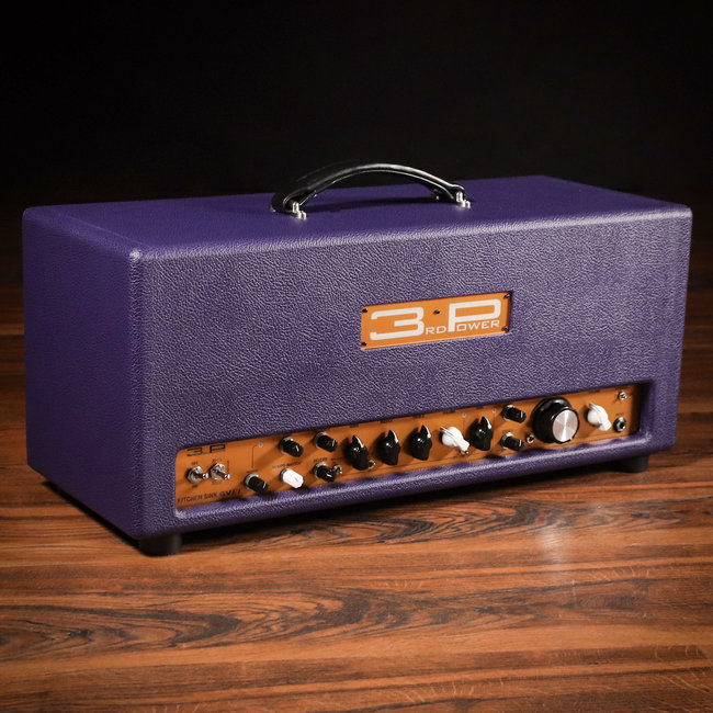 3rd Power Kitchen Sink 6VEL 40W Amp Head w/ Footswitch – Plum Levant & Gold