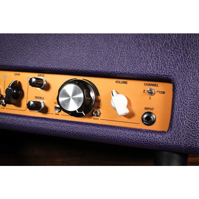 3rd Power Kitchen Sink 6VEL 40W Amp Head w/ Footswitch – Plum Levant & Gold