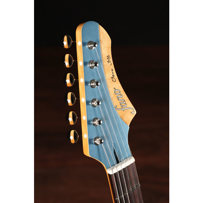 Fano JM6 Oltre Lollar Alnico Pole/Traditional P-90 Guitar w/ Bag – Pelham Blue