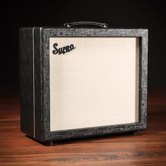 Supro Supro Royale 1x12” 75W 8-ohm Extension Cab – Black Scandia