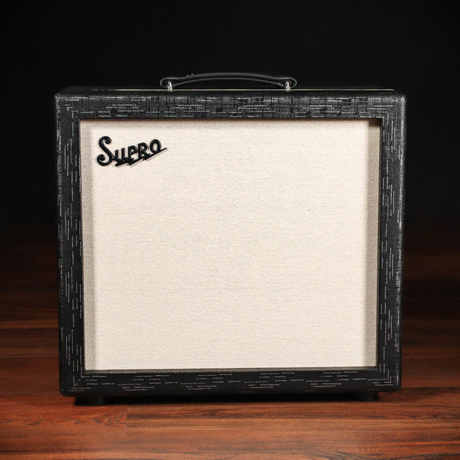 Supro Royale 1x12” 75W 8-ohm Extension Cab – Black Scandia