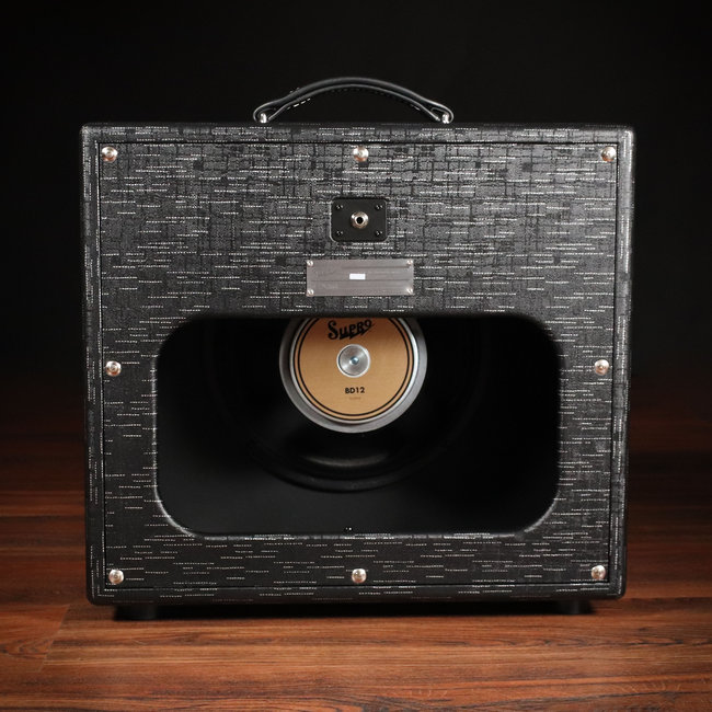 Supro Royale 1x12” 75W 8-ohm Extension Cab – Black Scandia