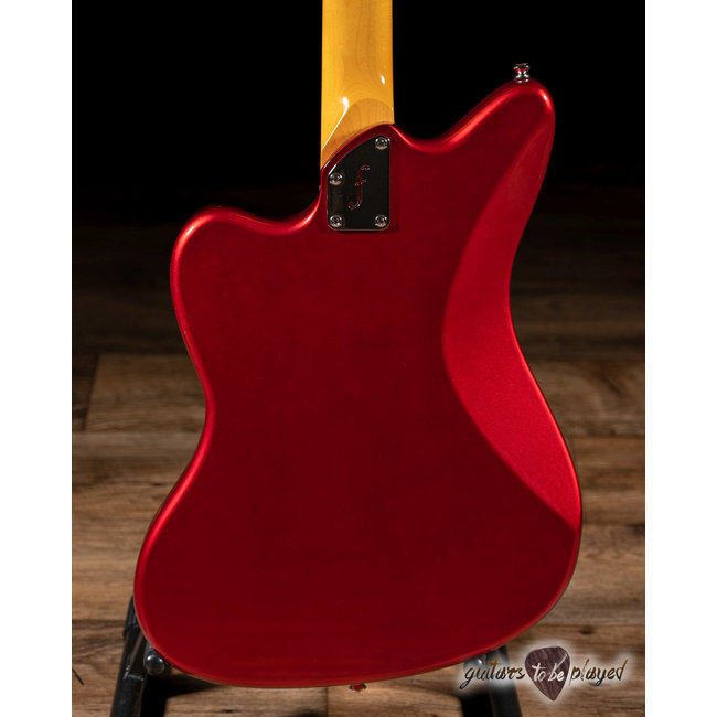 Fano JM6 Oltre Maple Fretboard P-90 Guitar w/ Gigbag – Candy Apple Red