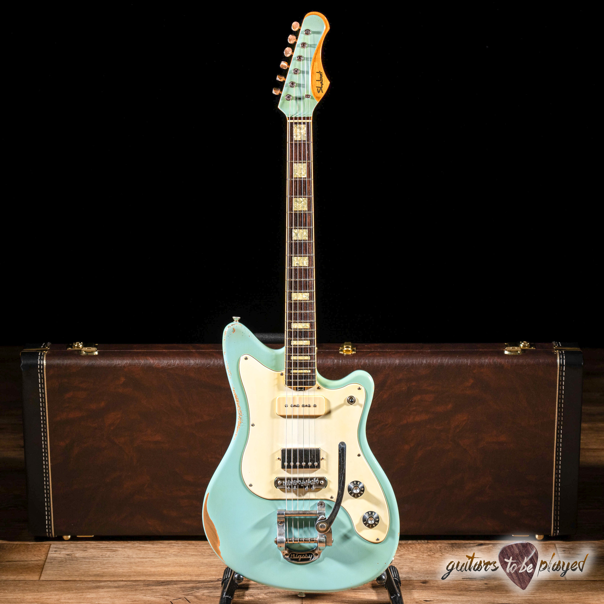 Shabat Puma Lollar P90/Imperial Guitar w/ Bigsby – Daphne