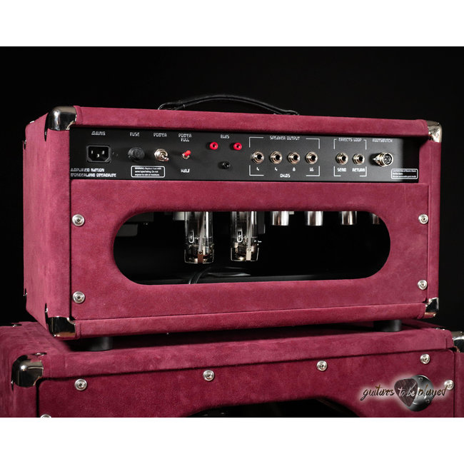 Amplified Nation Wonderland Overdrive V2 50W Head & 112 OS Cab – Maroon Suede
