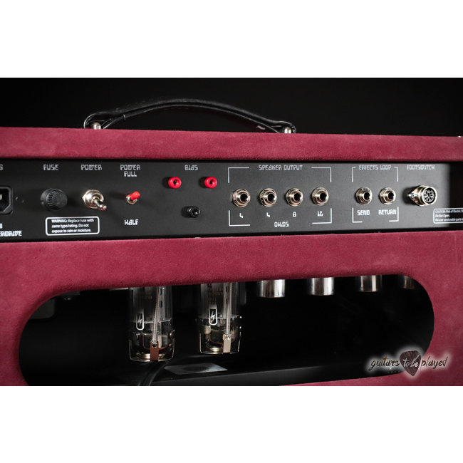 Amplified Nation Wonderland Overdrive V2 50W Head & 112 OS Cab – Maroon Suede