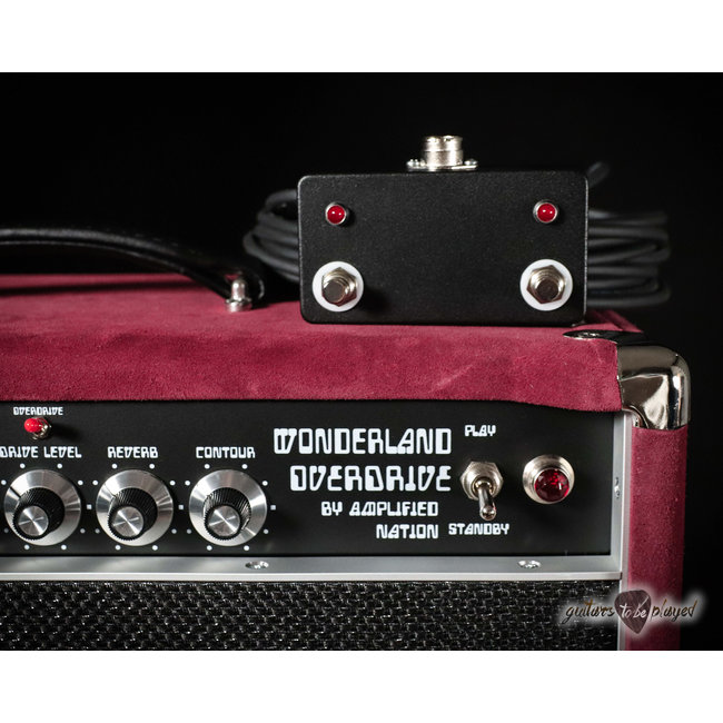 Amplified Nation Wonderland Overdrive V2 50W Head & 112 OS Cab – Maroon Suede