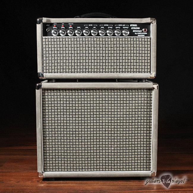 Amplified Nation Steel String Sultan 50W Head & 112 Cab – Silver Suede