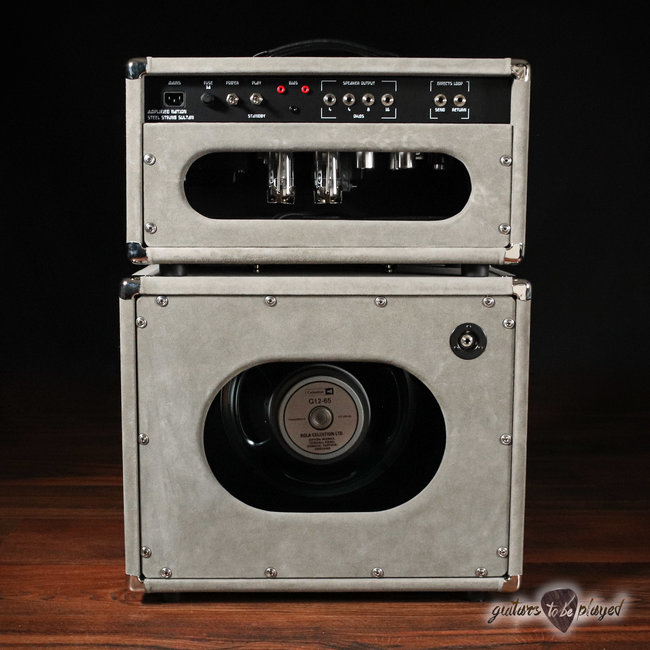 Amplified Nation Steel String Sultan 50W Head & 112 Cab – Silver Suede