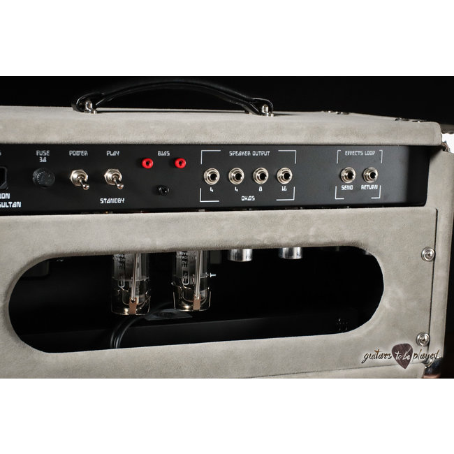 Amplified Nation Steel String Sultan 50W Head & 112 Cab – Silver Suede