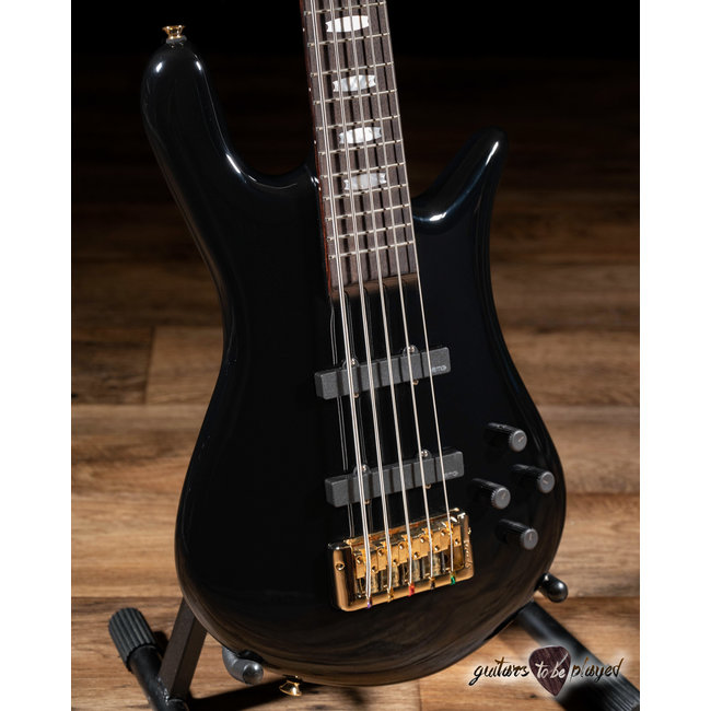 Spector Euro 5 Classic 5-String EMG Bass Guitar – Solid Black Gloss