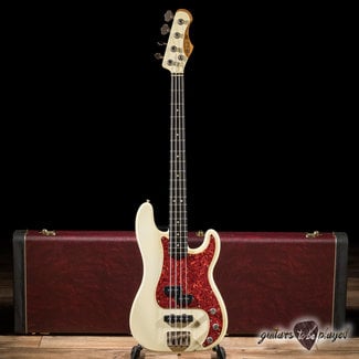 Shabat Shabat Panther PJ Bass w/ Roasted Flame Maple & Ebony – Olympic White