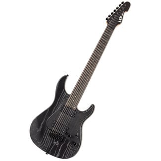 ESP LTD ESP LTD SN-1007 HT Baritone 7-String Swamp Ash Guitar – Black Blast