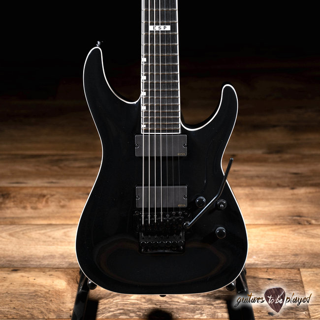 ESP E-II Horizon FR-7 Floyd Rose 7-String EMG Guitar w/ Case – Black