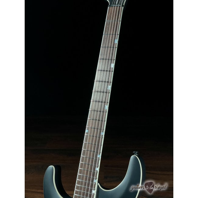 ESP LTD MH-1000 Baritone LH Left-Handed EMG Guitar – Black Satin