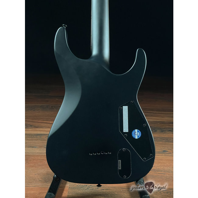 ESP LTD MH-1000 Baritone LH Left-Handed EMG Guitar – Black Satin