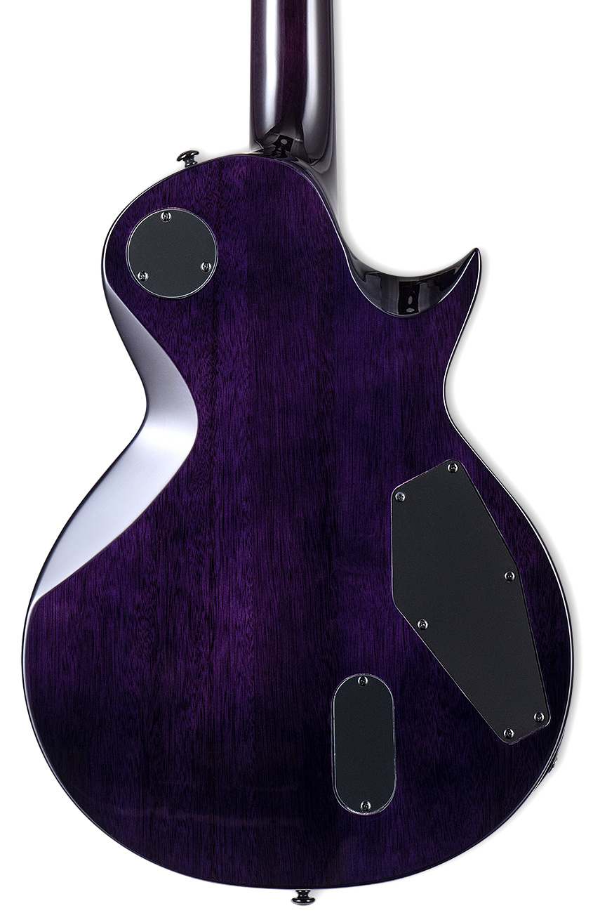 ESP LTD EC1000 LH EMG LeftHanded Guitar See Thru Purple Sunburst