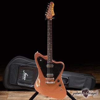 Fano Fano PX6 Oltre Lollar Firebird Guitar w/ Gigbag - Copper