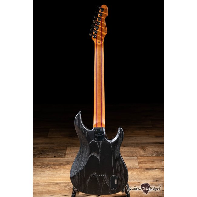 ESP LTD SN-1007HT Left-Handed Baritone 7-String Guitar – Black Blast