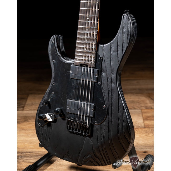 ESP LTD SN-1007HT Left-Handed Baritone 7-String Guitar – Black Blast