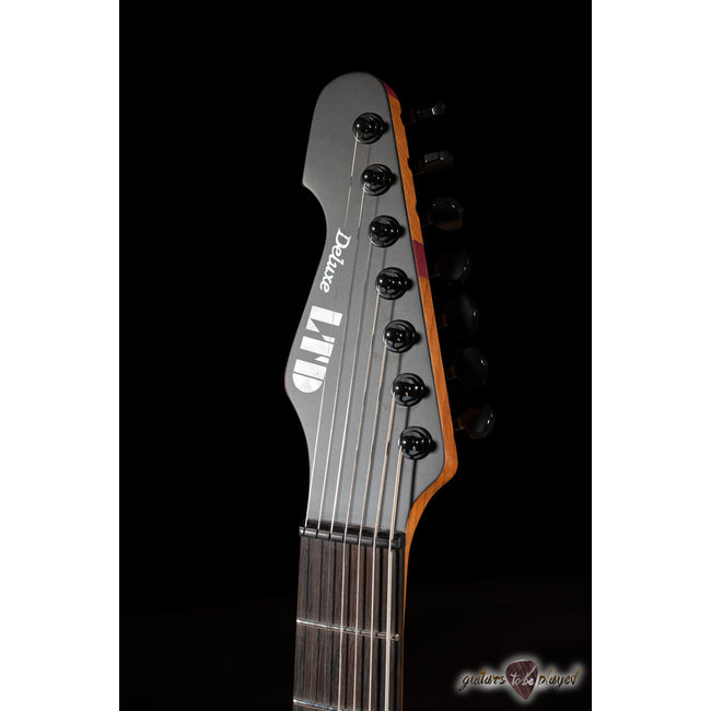 ESP LTD SN-1007HT Left-Handed Baritone 7-String Guitar – Black Blast