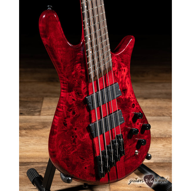 Spector NS Dimension 5 String Multi-Scale Bass w/ Gigbag – Inferno Red