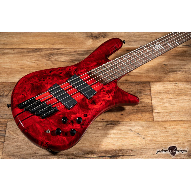 Spector NS Dimension 5 String Multi-Scale Bass w/ Gigbag – Inferno Red