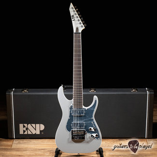 ESP LTD ESP LTD KS M-7 Evertune 7-String Ken Susi Guitar w/ Case – Metallic Silver