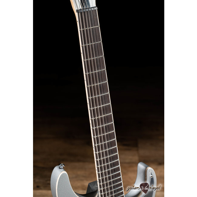 ESP LTD KS M-7 Evertune 7-String Ken Susi Guitar w/ Case – Metallic Silver
