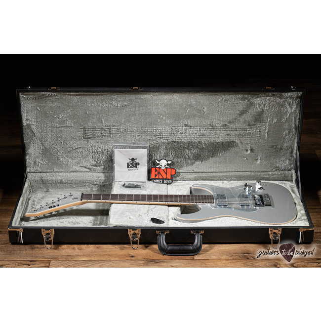 ESP LTD KS M-7 Evertune 7-String Ken Susi Guitar w/ Case – Metallic Silver