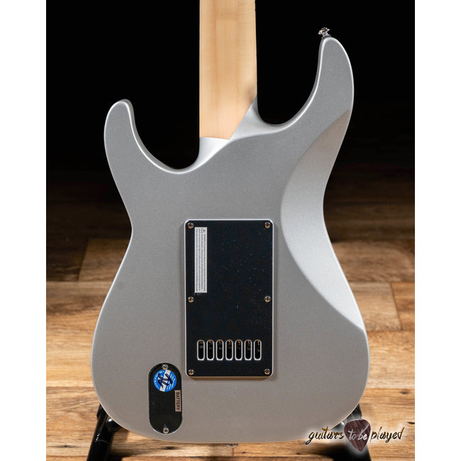 ESP LTD KS M-7 Evertune 7-String Ken Susi Guitar w/ Case – Metallic Silver