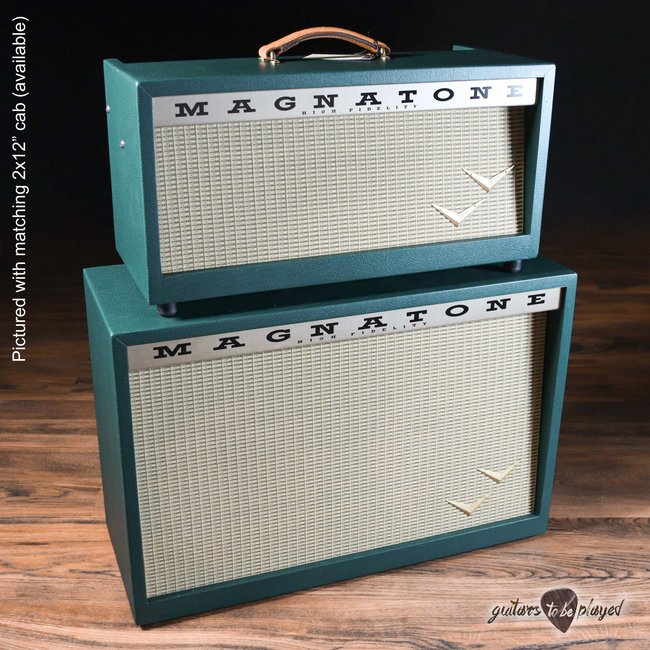 Magnatone Panoramic Stereo 12+12W Reverb/Vibrato Tube Head – Dark Green*