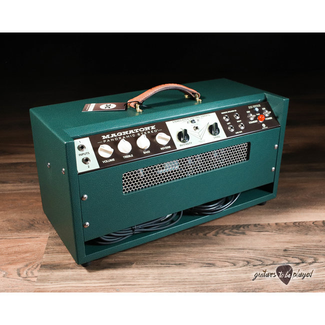 Magnatone Panoramic Stereo 12+12W Reverb/Vibrato Tube Head – Dark Green*