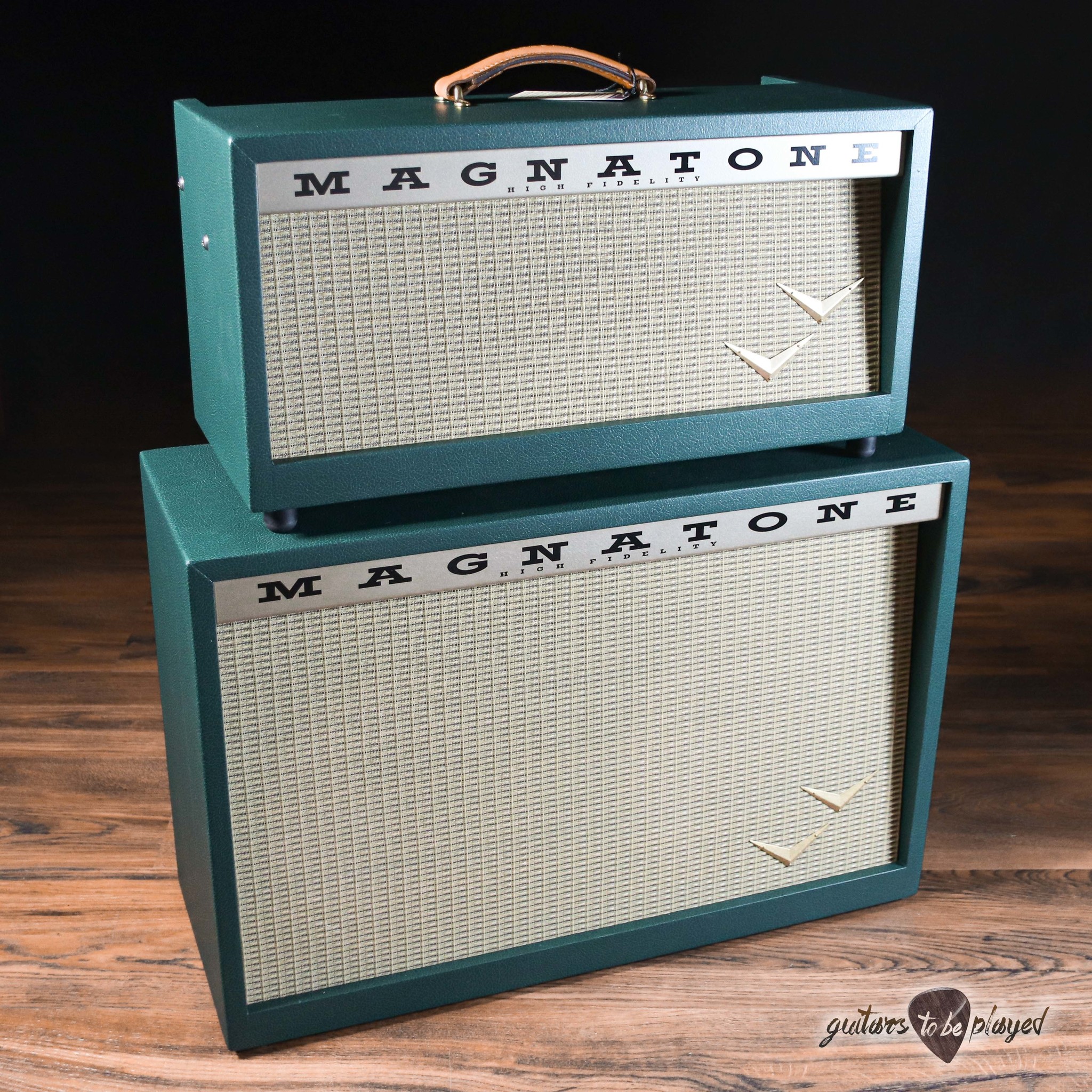 Magnatone Panoramic Stereo Head 2x12” Cab Bundle – Dark Green