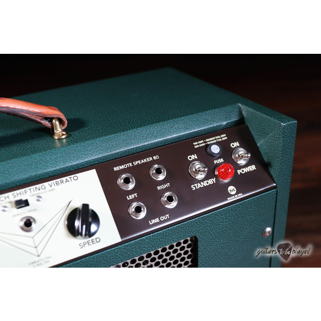 Magnatone Panoramic Stereo Head & 2x12” Cab Bundle w/ Speaker Cables –Dark Green*