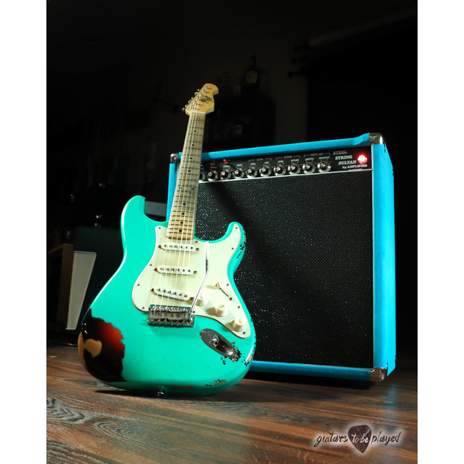 Mario Martin Guitars Alder S-Style w/ Porter 1960’s Pickups – Seafoam Over 3TSB