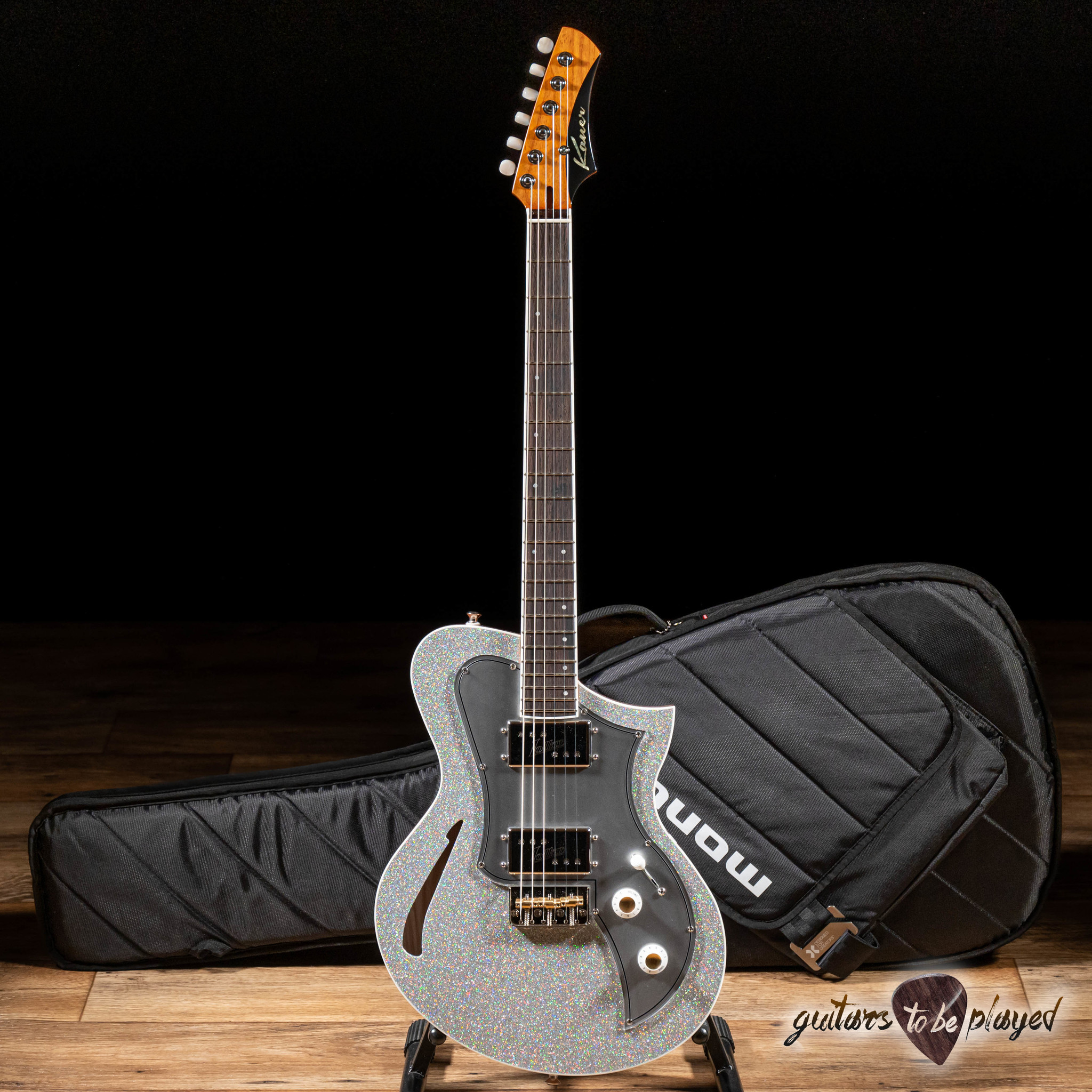 Manchuriet kalv newness Kauer Korona Supreme Thinline w/ Lollar Regals – Rainbow Trout Silver -  Guitars To Be Played