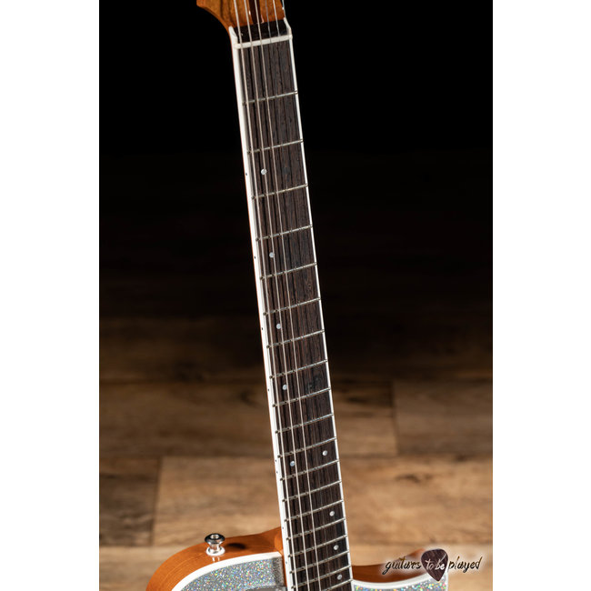 Kauer Korona Supreme Thinline Guitar w/ Lollar Regals – Rainbow Trout Silver