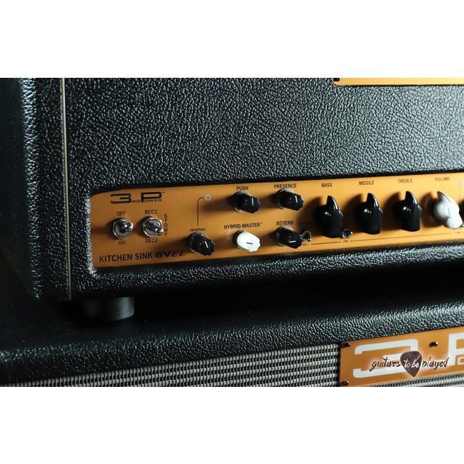 3rd Power Kitchen Sink 6VEL 40W Amp Head w/ Footswitch – Black & Gold
