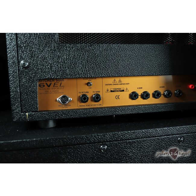 3rd Power Kitchen Sink 6VEL 40W Amp Head w/ Footswitch – Black & Gold
