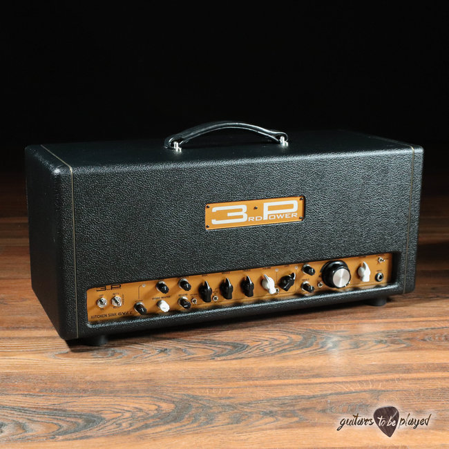 3rd Power Kitchen Sink 6VEL 40W Amp Head w/ Footswitch – Black & Gold