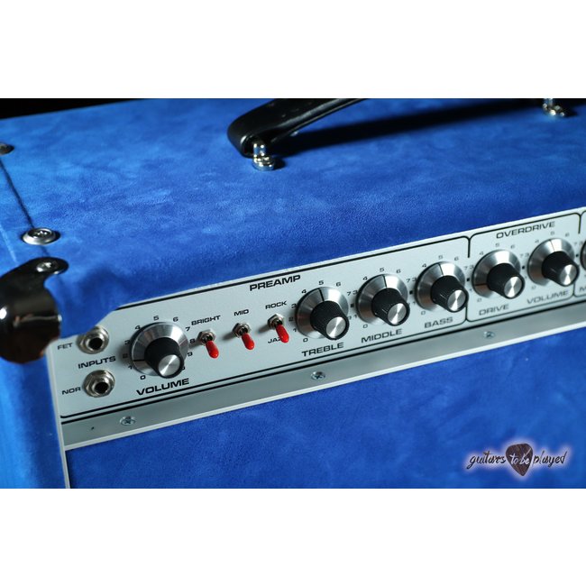 Amplified Nation Bombshell Overdrive 50W Head & 112 Oversized Cab – Royal Blue