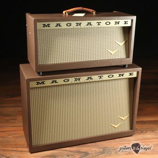 Magnatone Amplification Magnatone Panoramic Stereo 12+12W Reverb/Vibrato Tube Head & 2x12” Cab