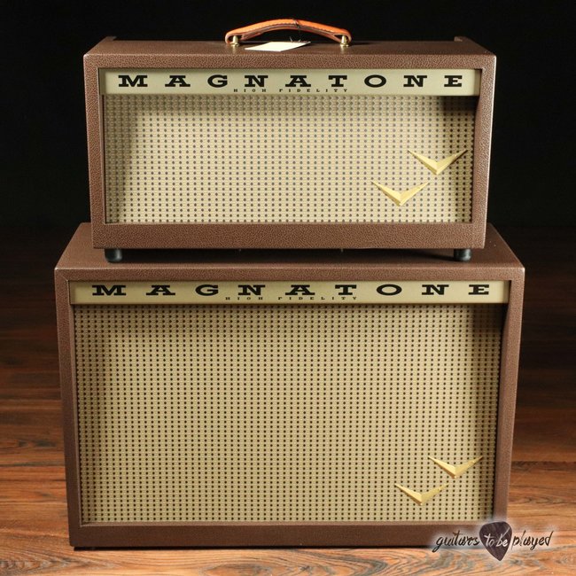 Magnatone Panoramic Stereo 12+12W Reverb/Vibrato Tube Head & 2x12” Cab