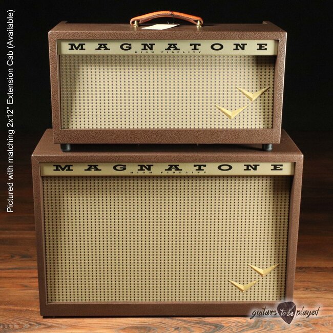 Magnatone Panoramic Stereo 12+12W Reverb/Vibrato Tube Head w/ Footswitch & Cover