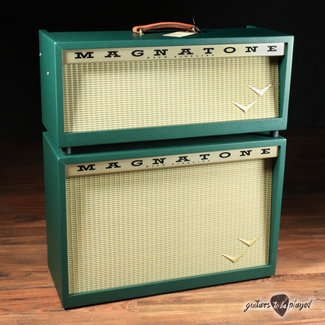 Magnatone Amplification Magnatone Twilighter Stereo Reverb/Vibrato Tube Head & 2x12” Cab – Dark Green*