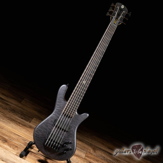 Spector Spector NS PULSE II 6 String Quilt Maple/Swamp Ash EMG Bass – Black Stain Matte