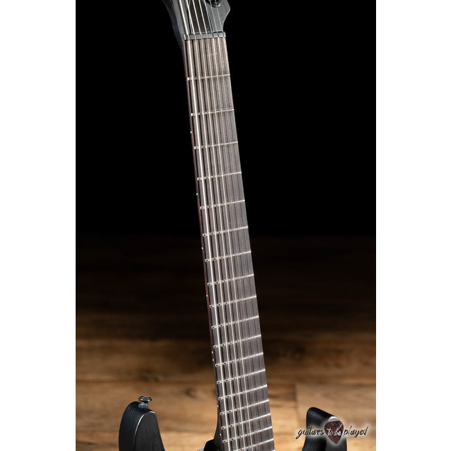 ESP LTD AW-7B Alex Wade Signature Baritone w/ Case – Open Grain Black Satin