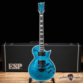 ESP ESP Eclipse Custom Original Series Electric Guitar w/ Case – Blue Liquid Metal