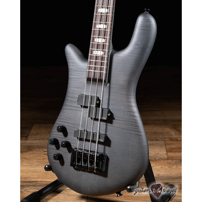 Spector Euro 4 LX Left-Handed EMG Bass Guitar – Black Stain Matte